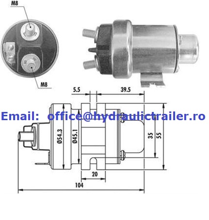 RELEU STARTER 12 volti 200A ZM1405